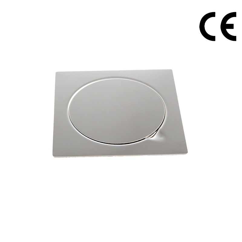 Kitchen Toilet Bathroom Accessory Sanitary Hardware 15X15CM Stainless Steel Square Floor Drain EF1020-15