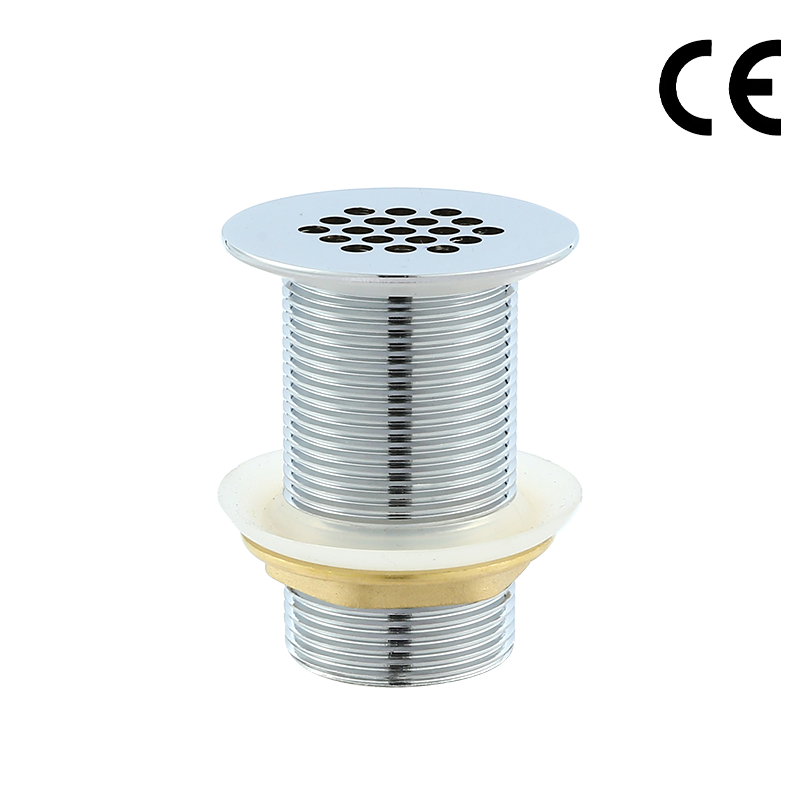 G1-1/4” 14 Holes Chrome Brass Free Flow Public Wash Basin Sink Waste Bathroom Strainer Stopper Without Overflow EB5005