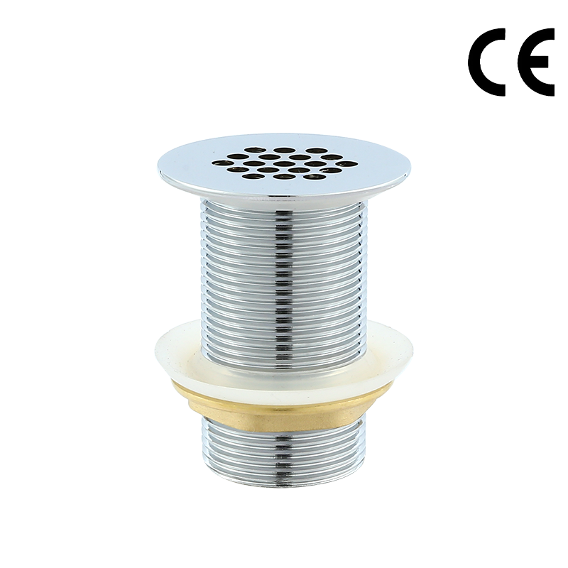 G1-1/4” 14 Holes Chrome Brass Free Flow Public Wash Basin Sink Waste Bathroom Strainer Stopper Without Overflow EB5005