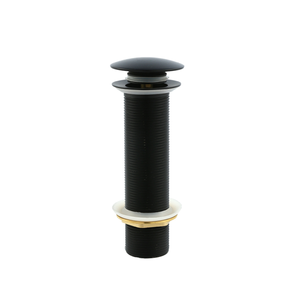 G1-1/4” 16cm Basin High Fitness Brass Pop Up Waste Matte Black Without Overflow EB1016-O