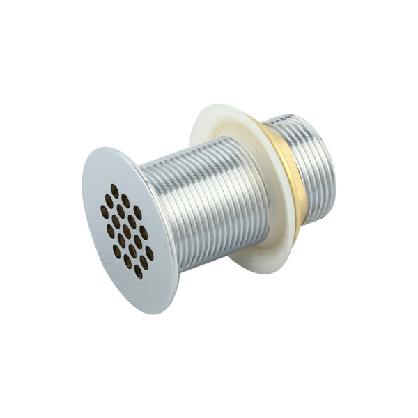 G1-1/4” 14 Holes Chrome Brass Free Flow Public Wash Basin Sink Waste Bathroom Strainer Stopper Without Overflow EB5005