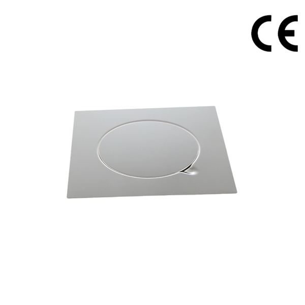 20X20CM Coolsize Precision Cast Stainless Steel Floor Drain Square Shower Insert Floor Drain With Cover EF1020-20