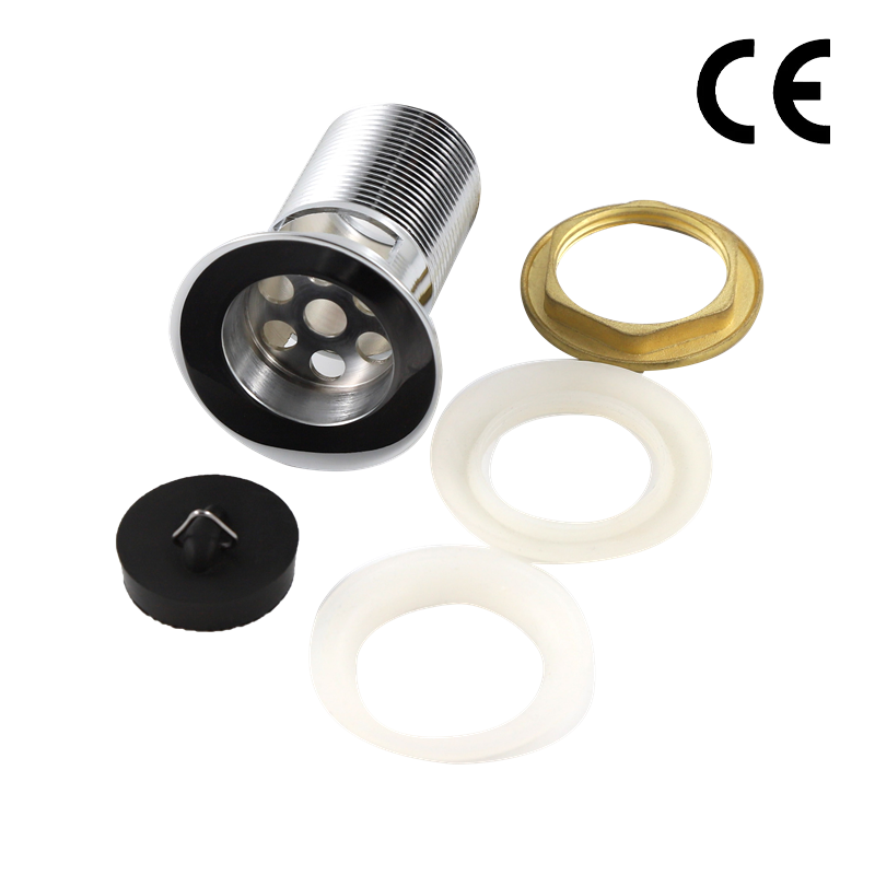 Chrome plated bathtub sink plug drain plug waste drainer captive waste