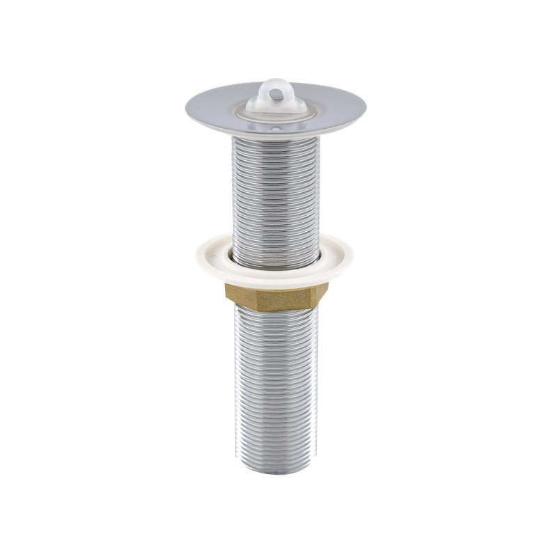 Plumbing accessories 13CM 7/8” brass basin waste with plastic plug chrome captive waste