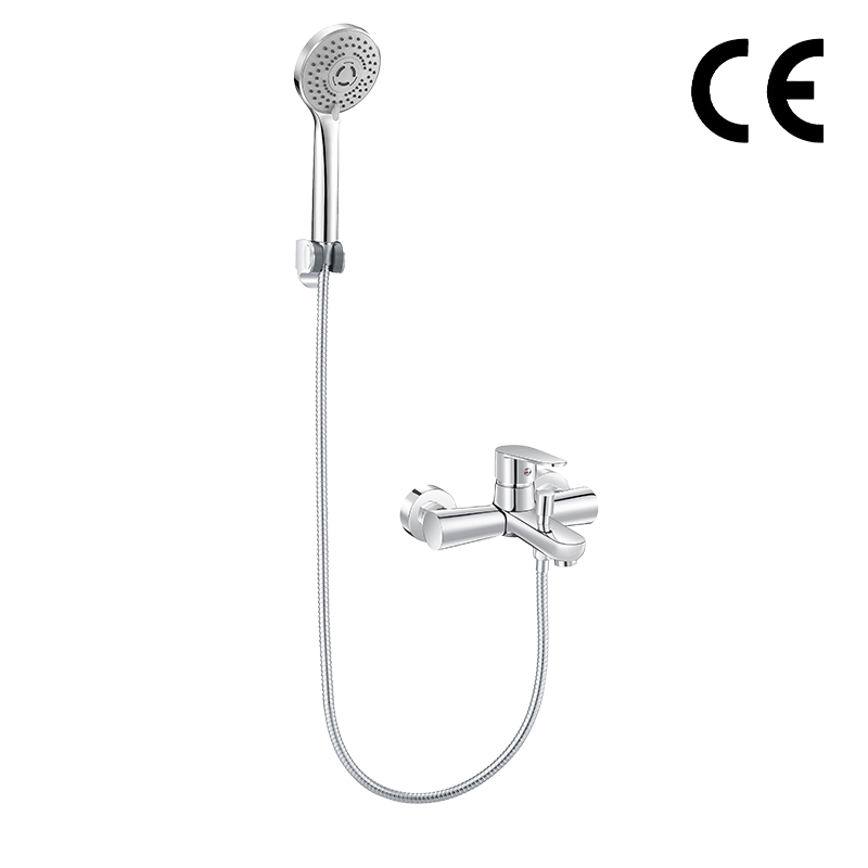 wall mounted single handle bath mixer tap copper cupc bath shower faucets