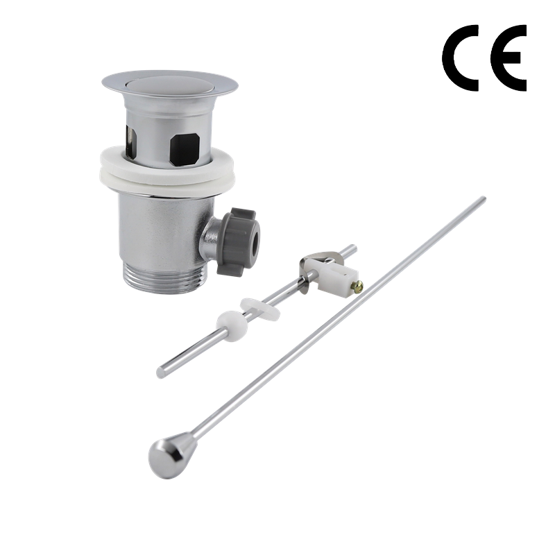  China manufacture rod lever push pop up basin waste plug push button waste