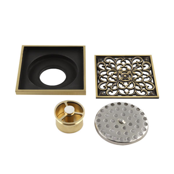 Using a brass floor drain can be an elegant way to remove the liquid waste 